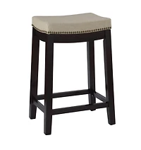 Tabouret de comptoir Eden en noyer