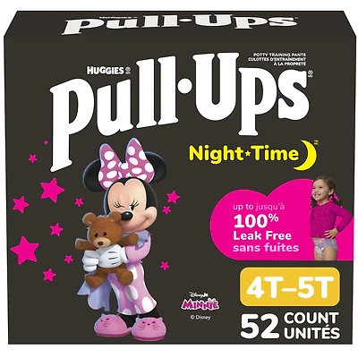 Pull-Ups Night Time Training Pants, Giga Pack, Size: 2T-6T