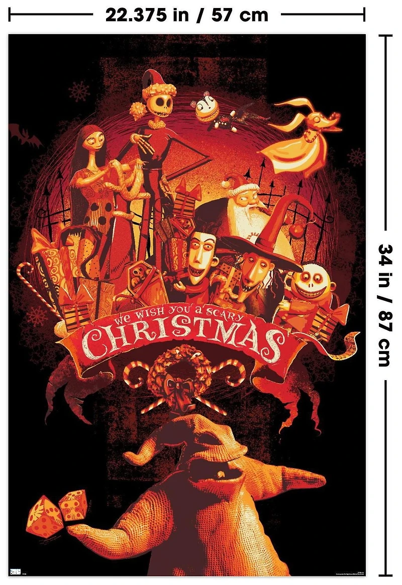 Disney Tim Burton's The Nightmare Before Christmas - Red Group Wall Poster, 22.375" x 34"