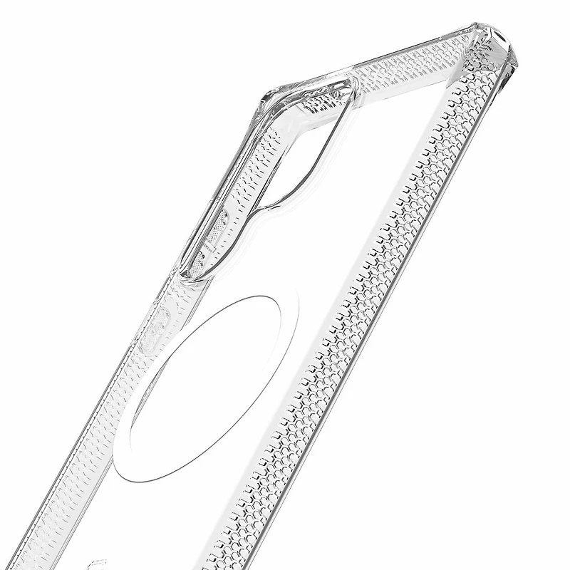 ITSKINS Étui Hybrid_R Clear avec Magnets Transparent pour Samsung Galaxy S25 Ultra