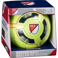 Ballon de soccer à cercles jaunes de MLS Taille : 5