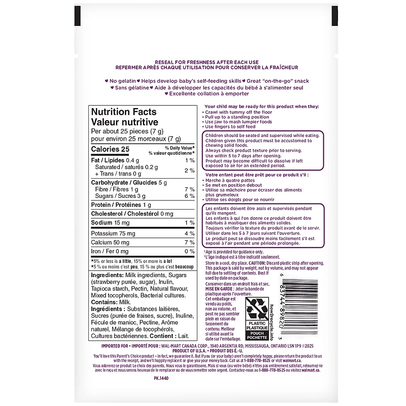 Parent's Choice Strawberry Yogurt Bites