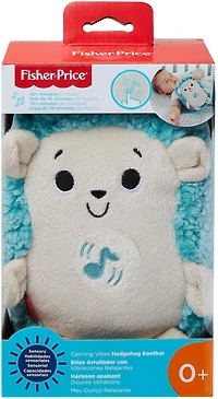 Fisher-Price Calming Vibes Hedgehog Soother Plush Sound Machine for Baby, Blue, Ages 0-2