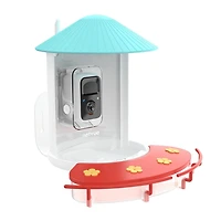 Hummingbird Feeder Extension, Birdfy Add-ons Bird Feeder with Camera, 18.3 oz Hummingbird Feeders Perch, Red