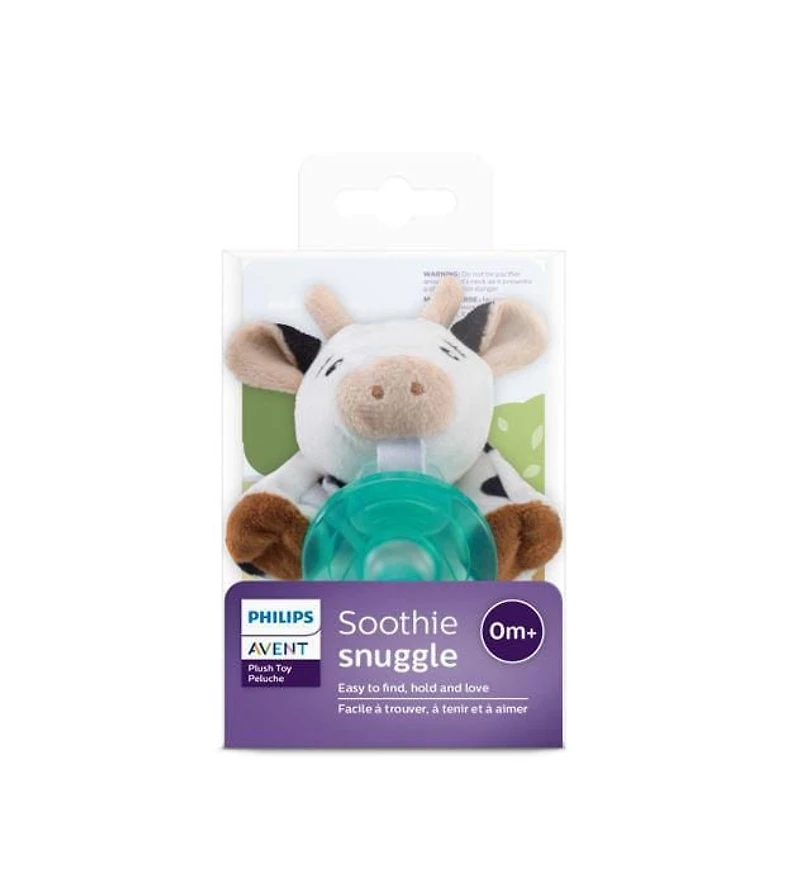 Peluche câlin pour suce Soothie Philips Avent, 0 mois et plus, vache, SCF347/05