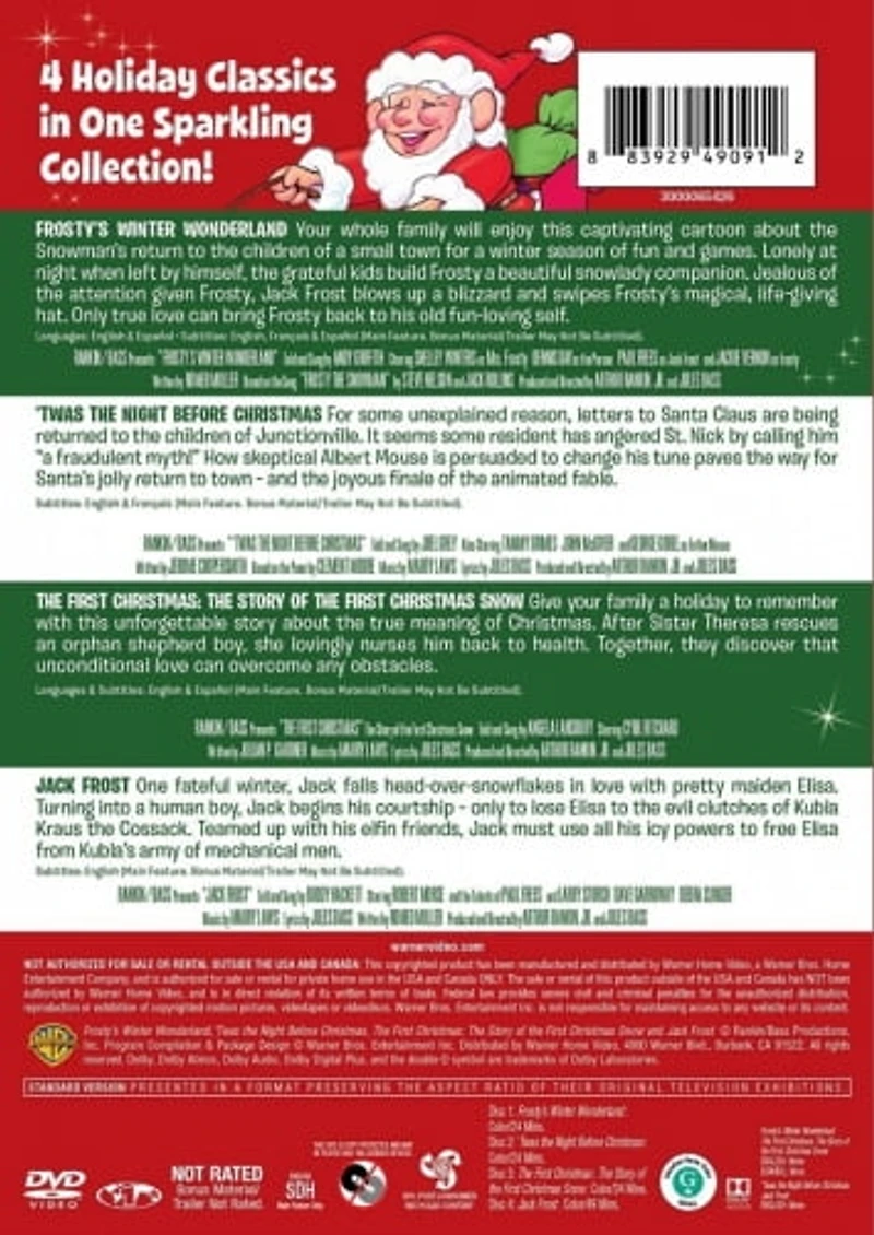 4 Kid Favorites: Merry Masterpieces - Frosty's Winter Wonderland / 'Twas The Night Before Christmas / The First Christmas / Jack Frost