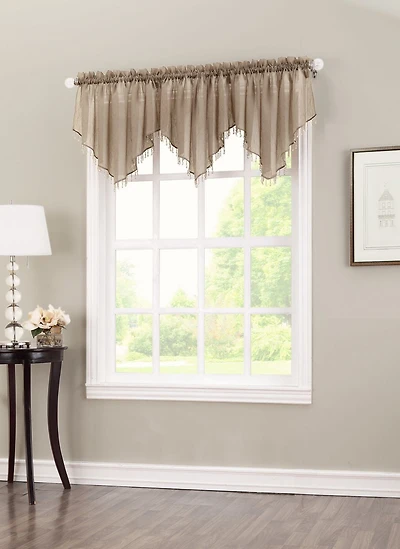 918 Voile Beaded Valance