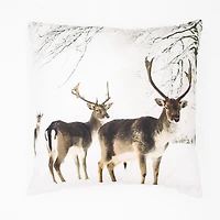 Coussin décoratif Chevreuil Enneige