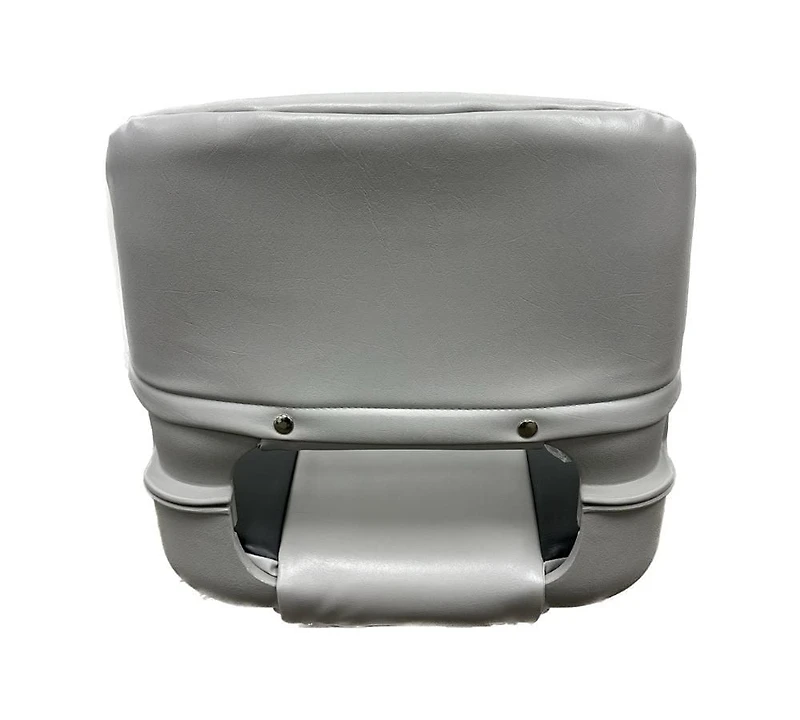 Blue Dog Marine Siège moulé rabattable avec coussins, siège de bateau de pêche avec vis en acier inoxydable, chaise de bateau pliante, chaises capitaine pour bateau de pêche – Gris/anthracite