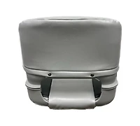 Blue Dog Marine Siège moulé rabattable avec coussins, siège de bateau de pêche avec vis en acier inoxydable, chaise de bateau pliante, chaises capitaine pour bateau de pêche – Gris/anthracite