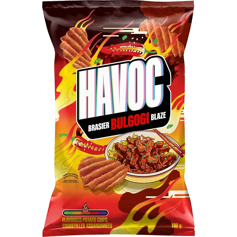 Havoc saveur Brasier bulgogi Croustilles 190 g