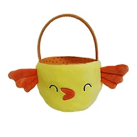 WAY TO CELEBRATE Pâques en peluche 10,5 pouces Pâques poussin panier, jaune
