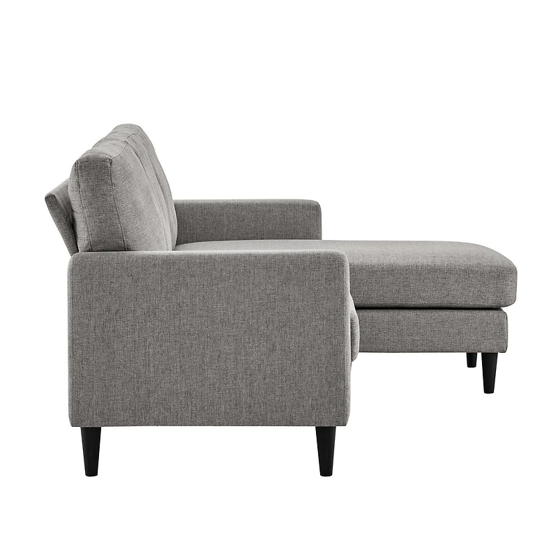 Dorel Living Kaci réversible contemporain rembourré en coupe, gris