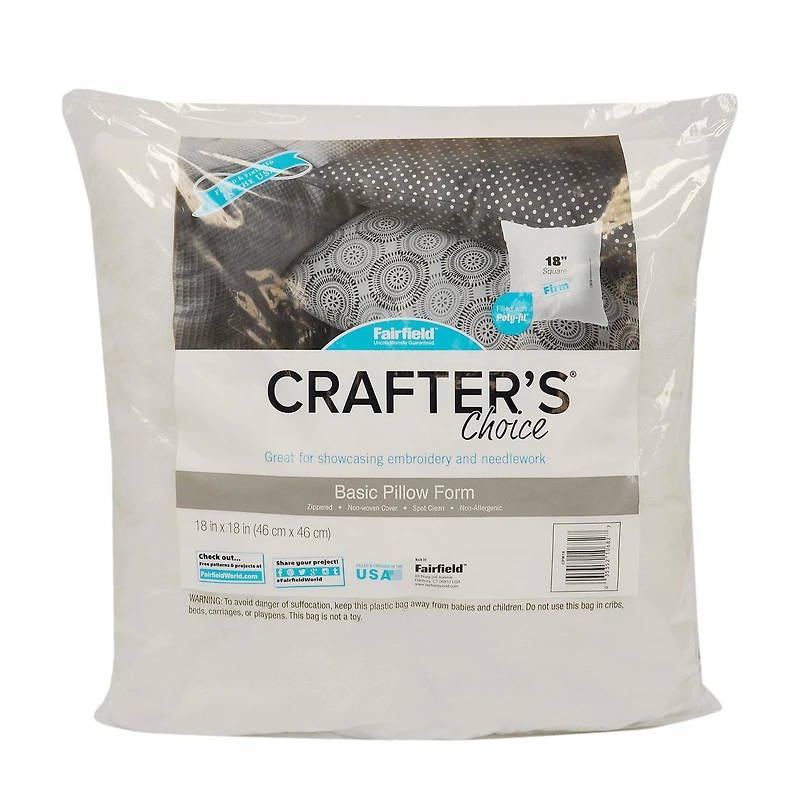 FAIRFIELD Crafter’s Choice® Forme de coussin, 46 x 46 cm (18″ x 18″)