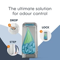 Diaper Genie Signature Diaper Pail, Gray, Foot Pedal, Odour Control