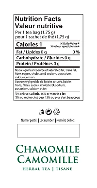 Biofix Chamomile Herbal Tea, Caffeine-Free, 20 Tea Bags, Chamomile tea, 20 bags