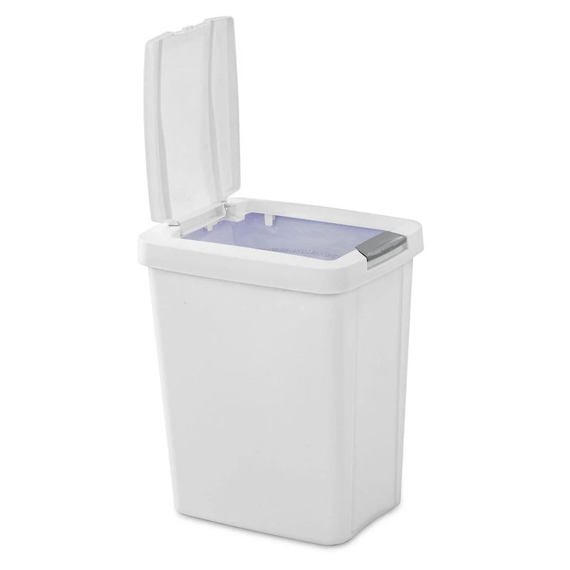Sterilite 28L Touch Top Wastebasket - White, 28L