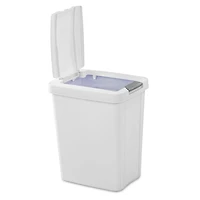 Sterilite 28L Touch Top Wastebasket - White, 28L