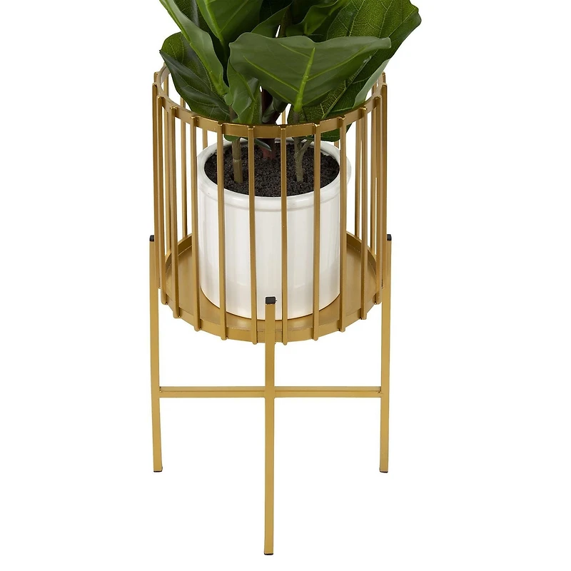 Porte-pots métal doré Encino
