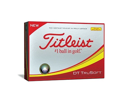 Balles de golf jaunes DT TruSoft de Titleist 12 pièces
