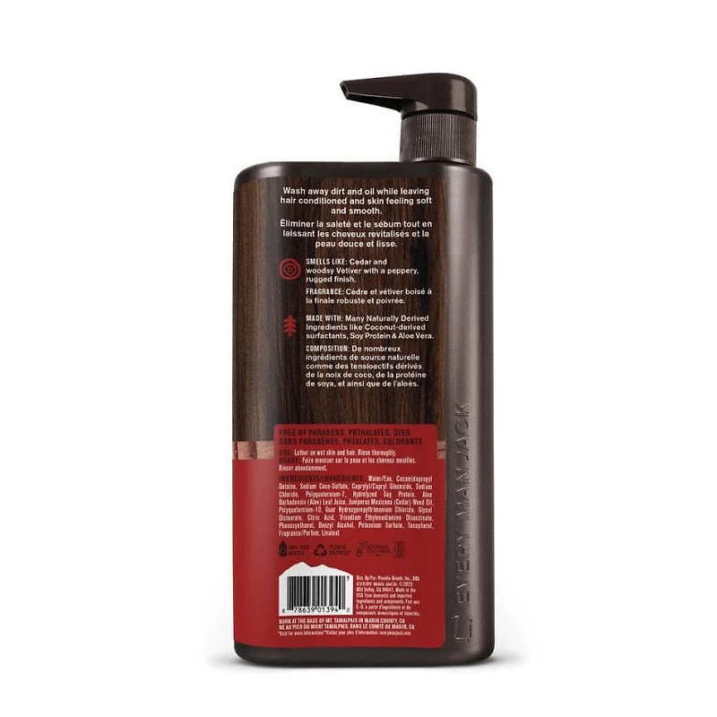 Every Man Jack, 3-in-1 All Over Wash Cedarwood, 3-in-1 All Over Wash