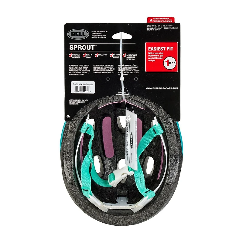 Casque de vélo pour bébés Sprout de Bell Sports Réflecteurs à l’arrière 1.14g