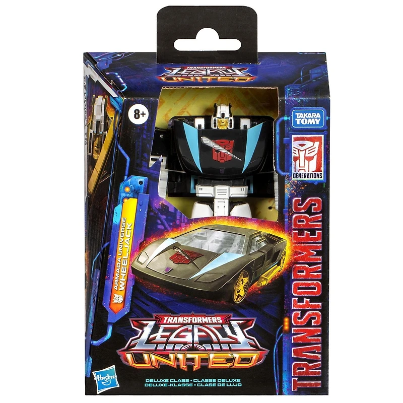 Transformers Generations Legacy, figurine Armada Universe Wheeljack classe Deluxe de 14 cm, dès 8 ans