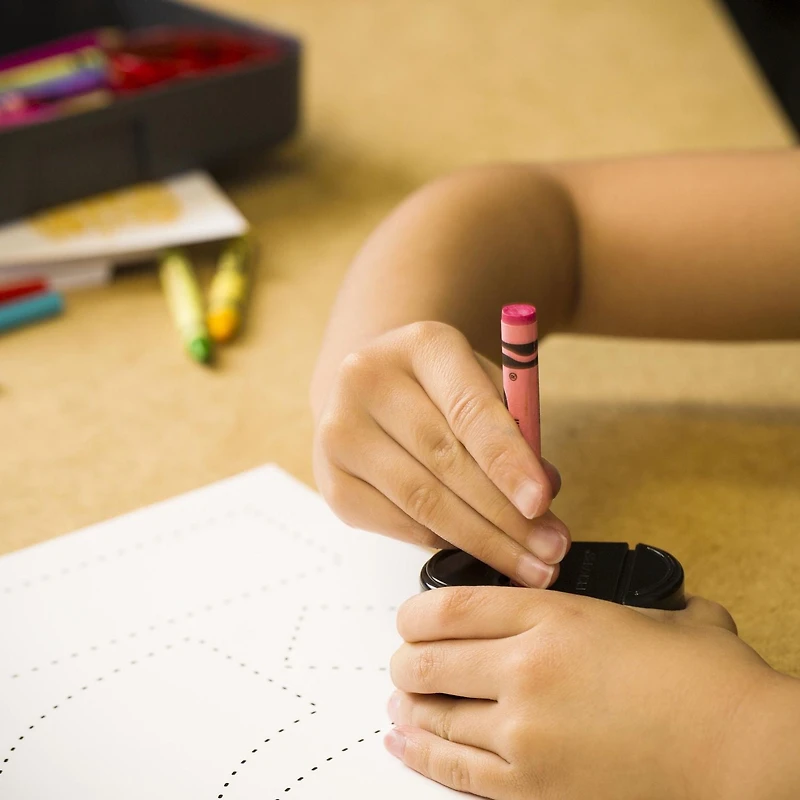 Taille crayon Fiskars sans rejet de retaille bleu