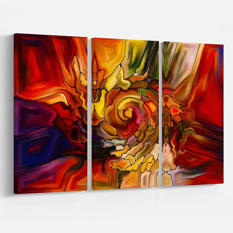 Impression sur toile « Illusions Of Stained Glass » Design Art
