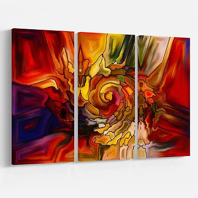 Impression sur toile « Illusions Of Stained Glass » Design Art
