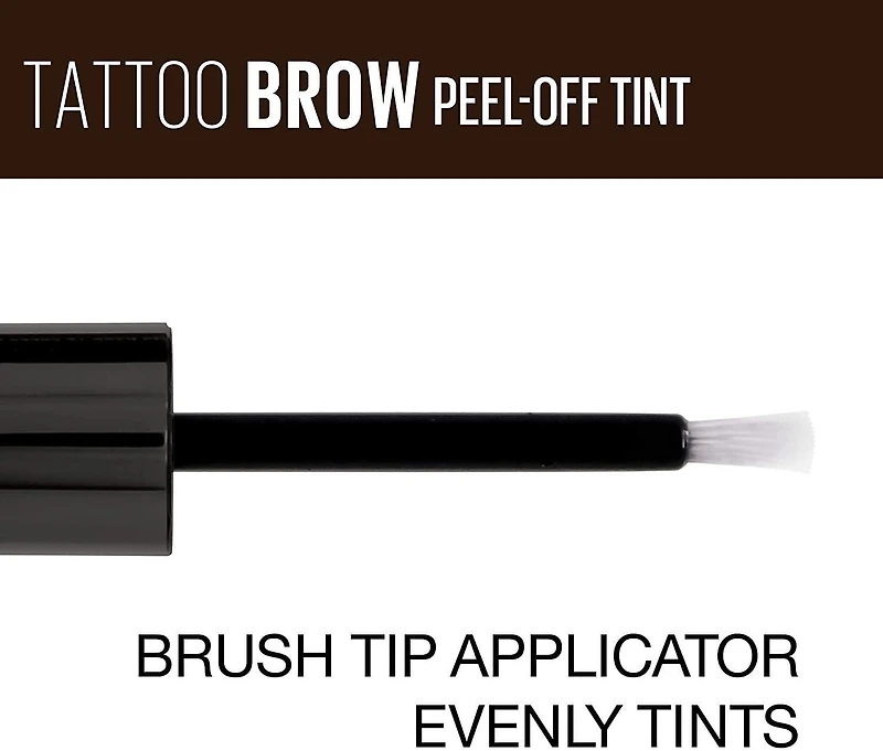 Maybelline New York Tattoo Brow™, Peel Off Eyebrow Tint, Tattoo Brow Peel Off Tint