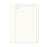 Think Ink Twin Wire Teal, White, and Blue Journal with Gold Triangles - 6" x 8.25", 160 pages