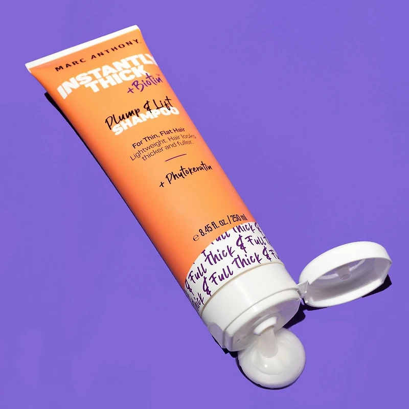 Marc Anthony Instantly Thick +Biotin Plump & Lift Shampoo, For Thin, Flat Hair