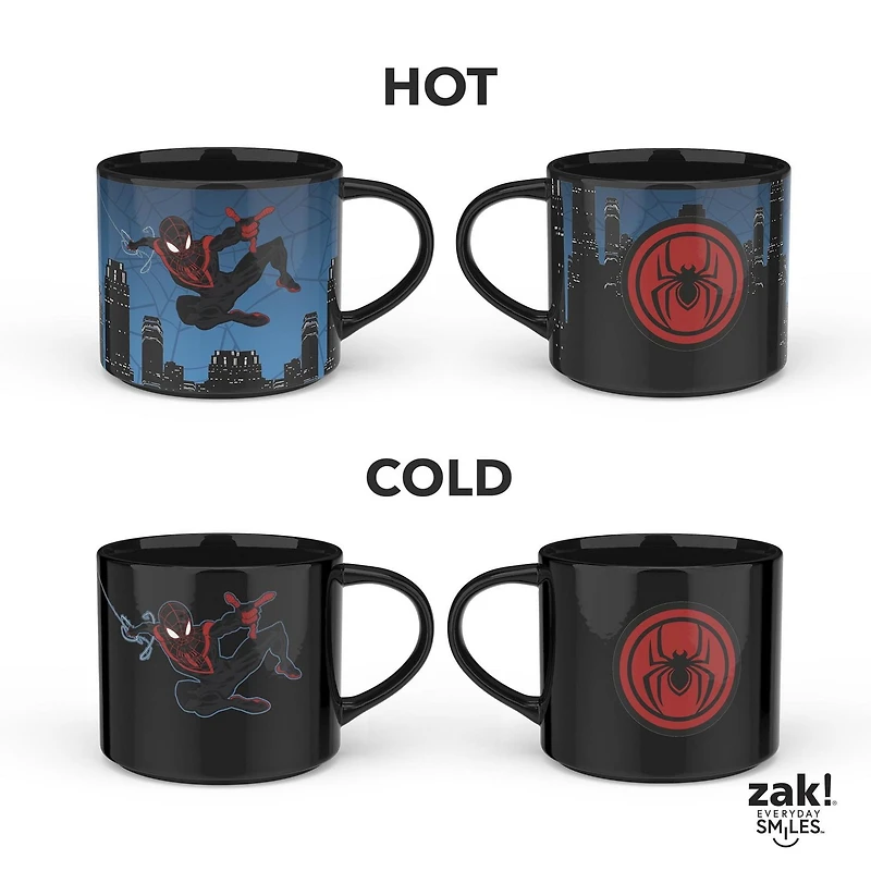 Zak Designs Tasse Changement couleur Spiderman 15oz