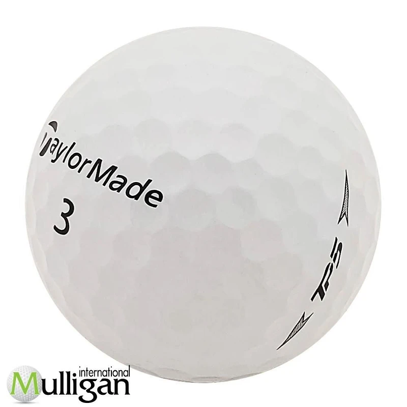 Mulligan - 12 balles de golf récupérées Taylormade TP5 2024 5A, Blanc