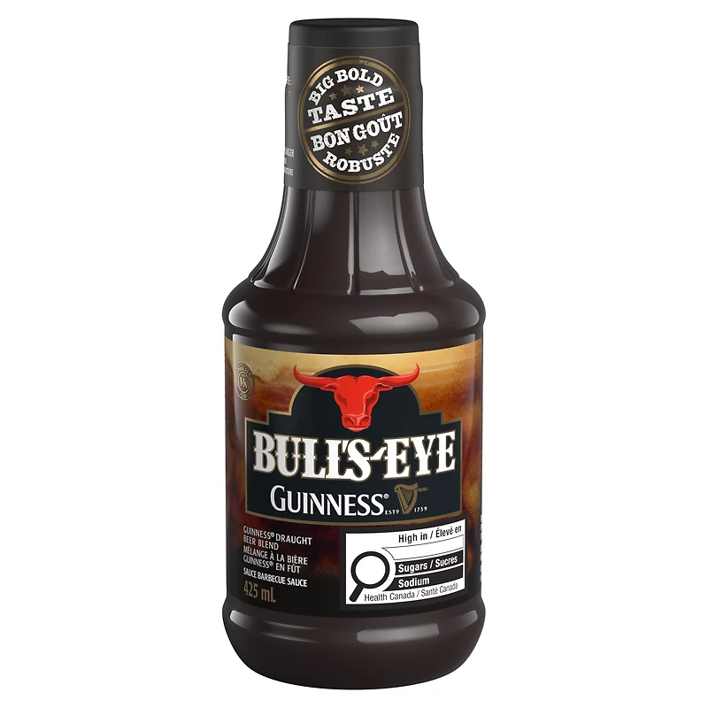 Sauce barbecue Bull’s-Eye Mélange à la bière Guinness 425 ml