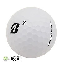 Mulligan - 96 balles de golf récupérées Bridgestone e12 Soft (B) 5A , Blanc