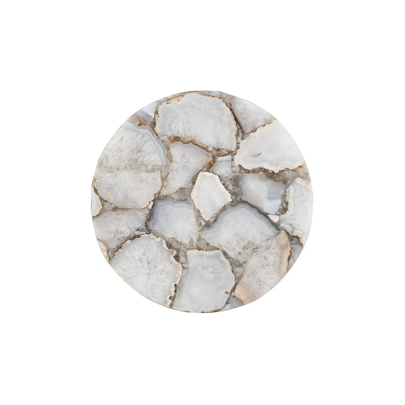 Julienne Drink Table, Grey Agate