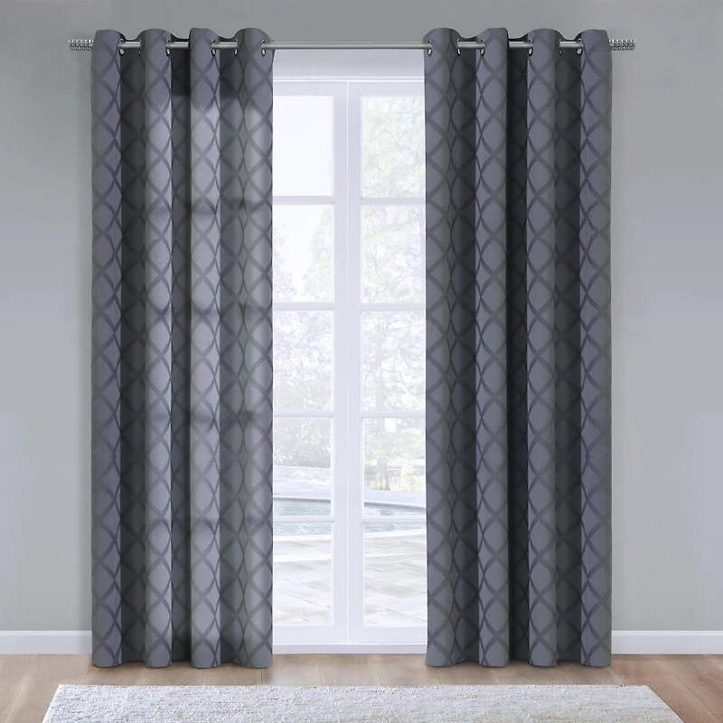 Urbain doublure de rideau occultant multi-têtes 45 x 113, blanc