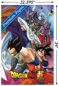 Dragon Ball: Super - Group Wall Poster, 14.725" x 22.375"