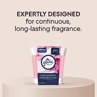 Glade® Scented Candle Air Freshener, Angel Whispers, 1-Wick Candle
