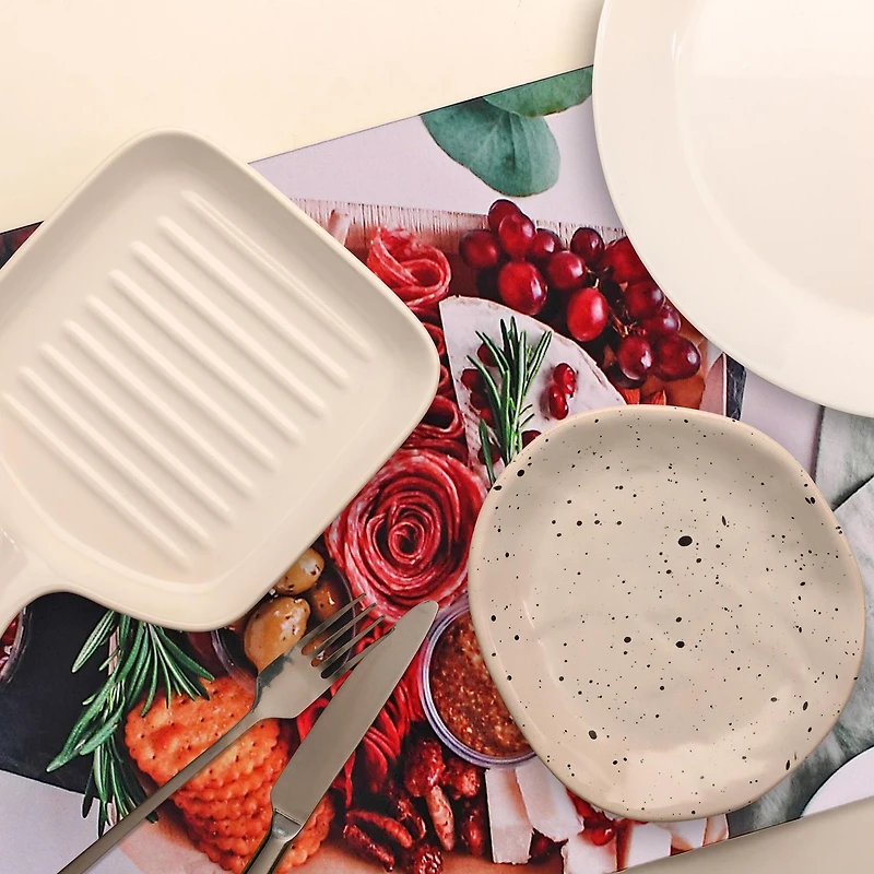 IH Casa Decor Plastic Placemat Charcuterie Board - Ensemble De 12