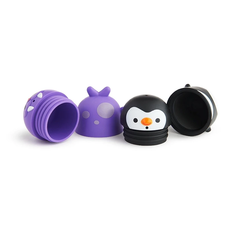 Munchkin CleanSqueeze™ Jouet de bain anti-moisissure Squirts, pingouin/morse, paquet de 2