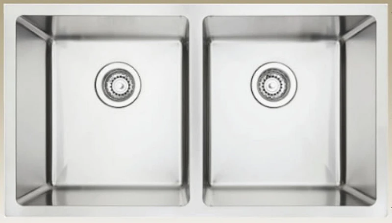 American Imaginations 32-in. W CSA Approved Stainless Steel Kitchen Sink With 2 Bowl And 18 Gauge