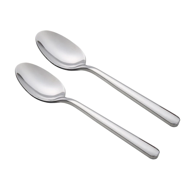 HomeTrends 2pc Forged Stainless Steel Dinner Spoons Silver