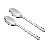 HomeTrends 2pc Forged Stainless Steel Dinner Spoons Silver