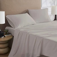 Hometrends 300 TC Brushed Percale Flat Sheet