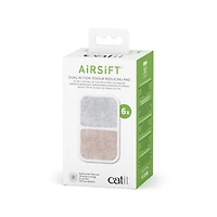 Catit Airsift Dual Action Cat Odor Reducing Pad for Cat Litter Boxes, 6 Pack