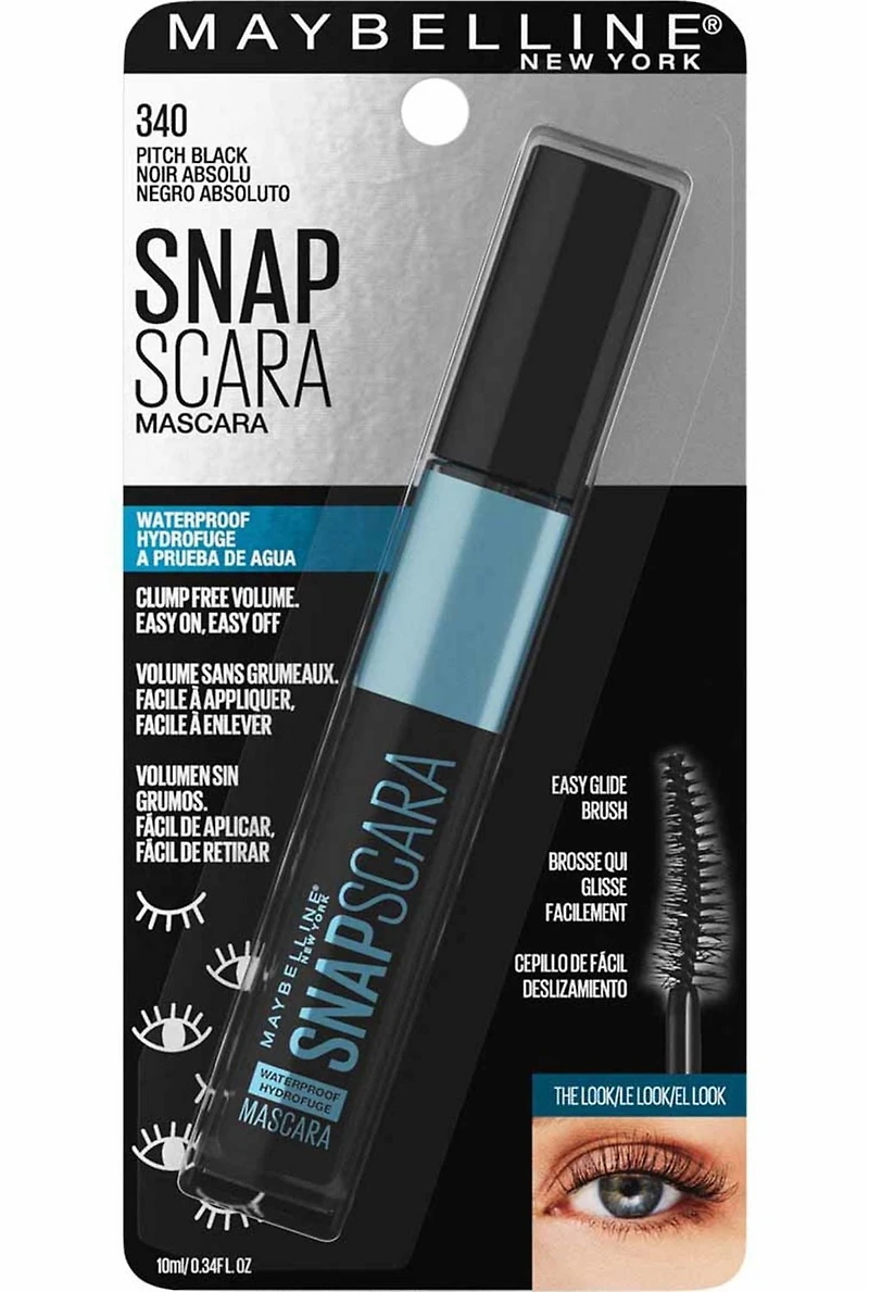 Snapscara Mascara, Bold Brown, Not flaky