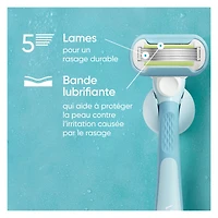 Gillette Venus Extra Smooth Women’s Razor Blades, 5-Bladed Razor Refills, 8CT